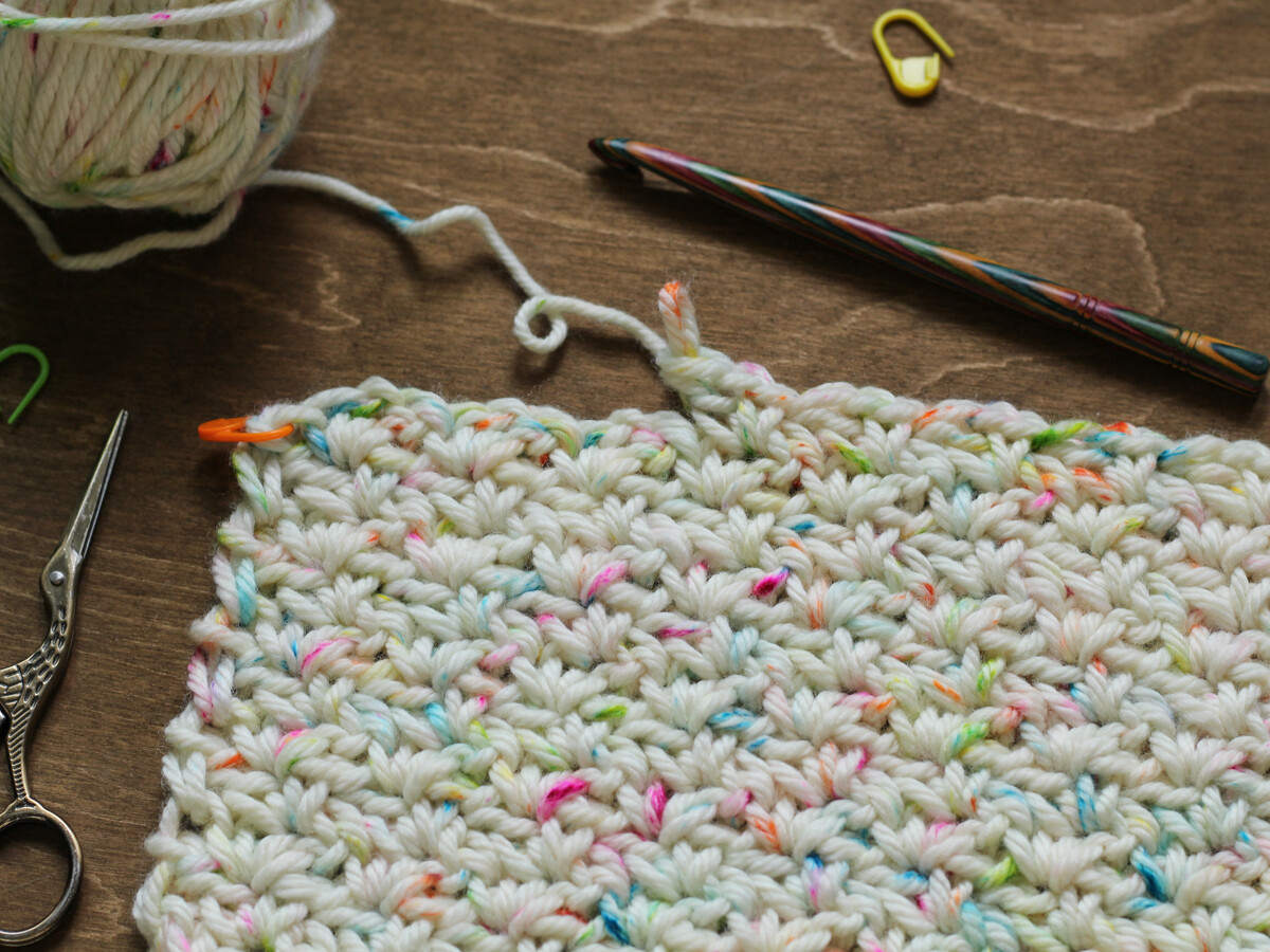 How to crochet wattle stitch photo tutorial for beginners