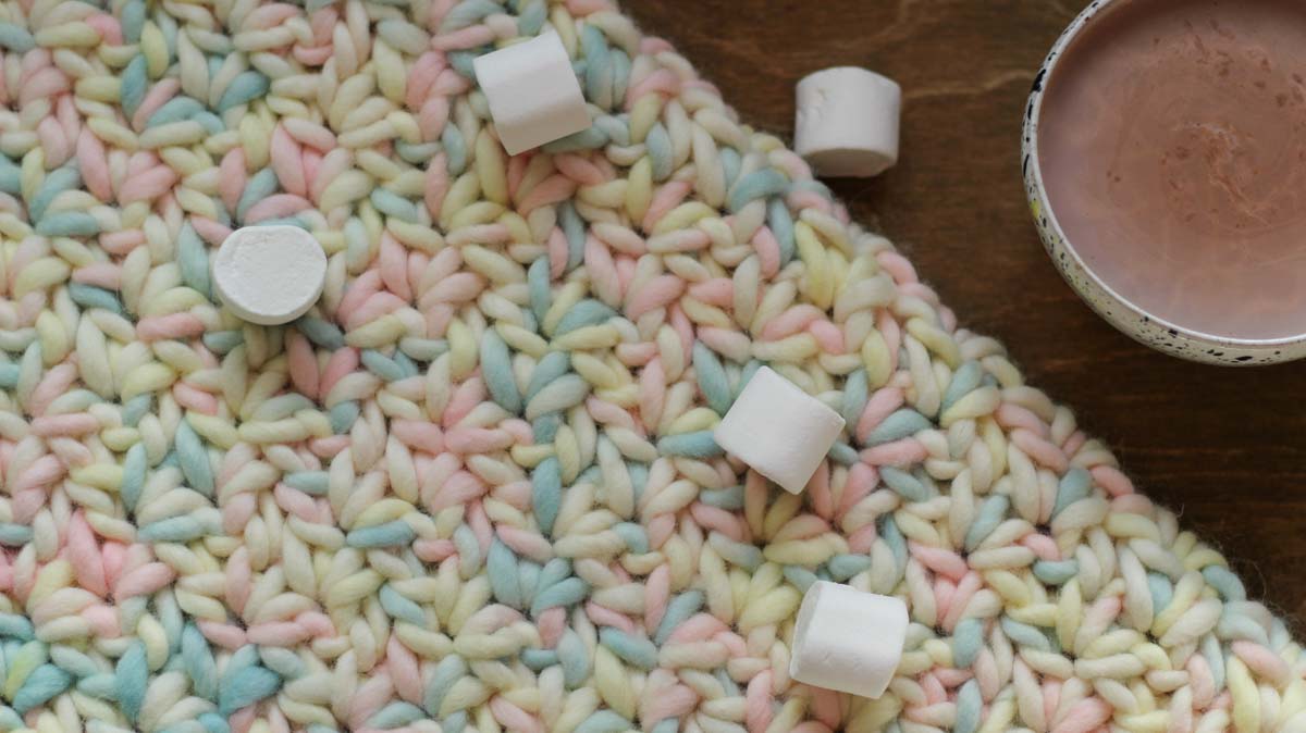 Marshmallow blanket make it yourself